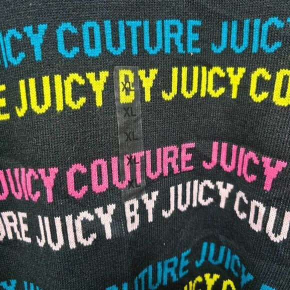 Juicy Couture Spellout Logo Rainbow Colors Sweater Size Medium NWOT - Picture 3 of 6